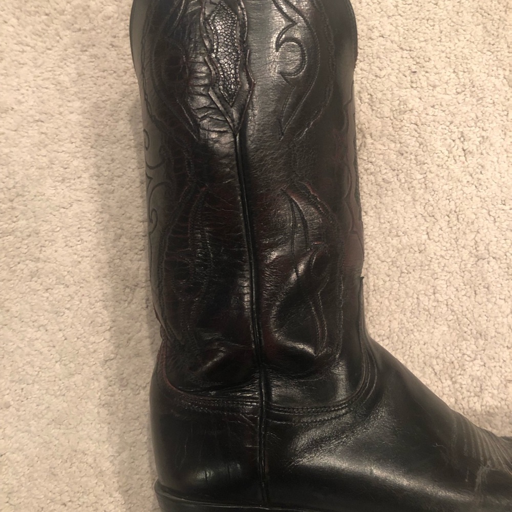 Authentic Lucchese Cowboy Boots (Buffalo Skin) View 3